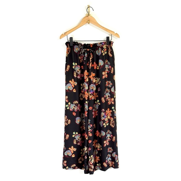 Ulla Johnson Wide-Leg Silk Floral Sawyer Pants - Picture 2 of 7